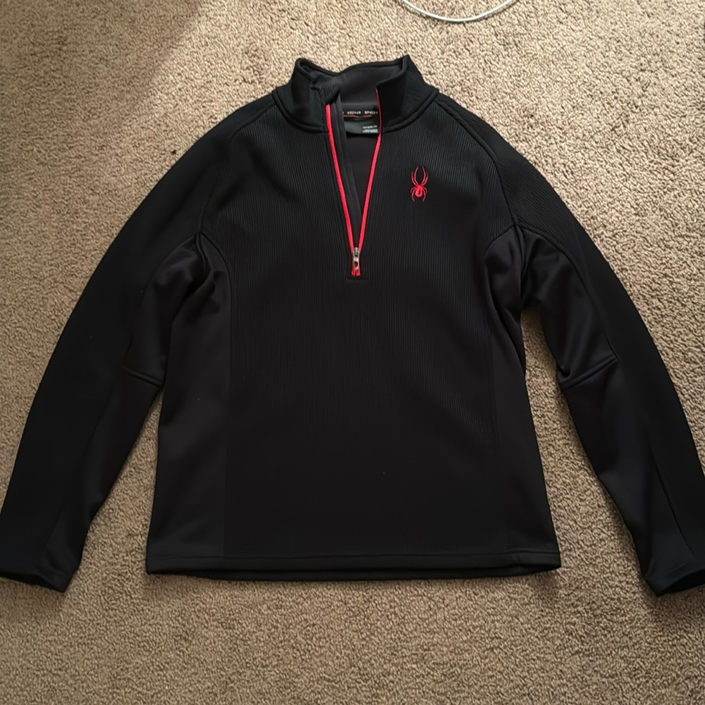 Men’s Spyder 3/4 zip core sweater.